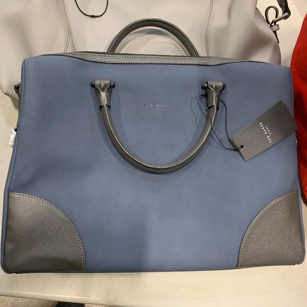 Ted Baker Nubuck leather Laptop Business Bag